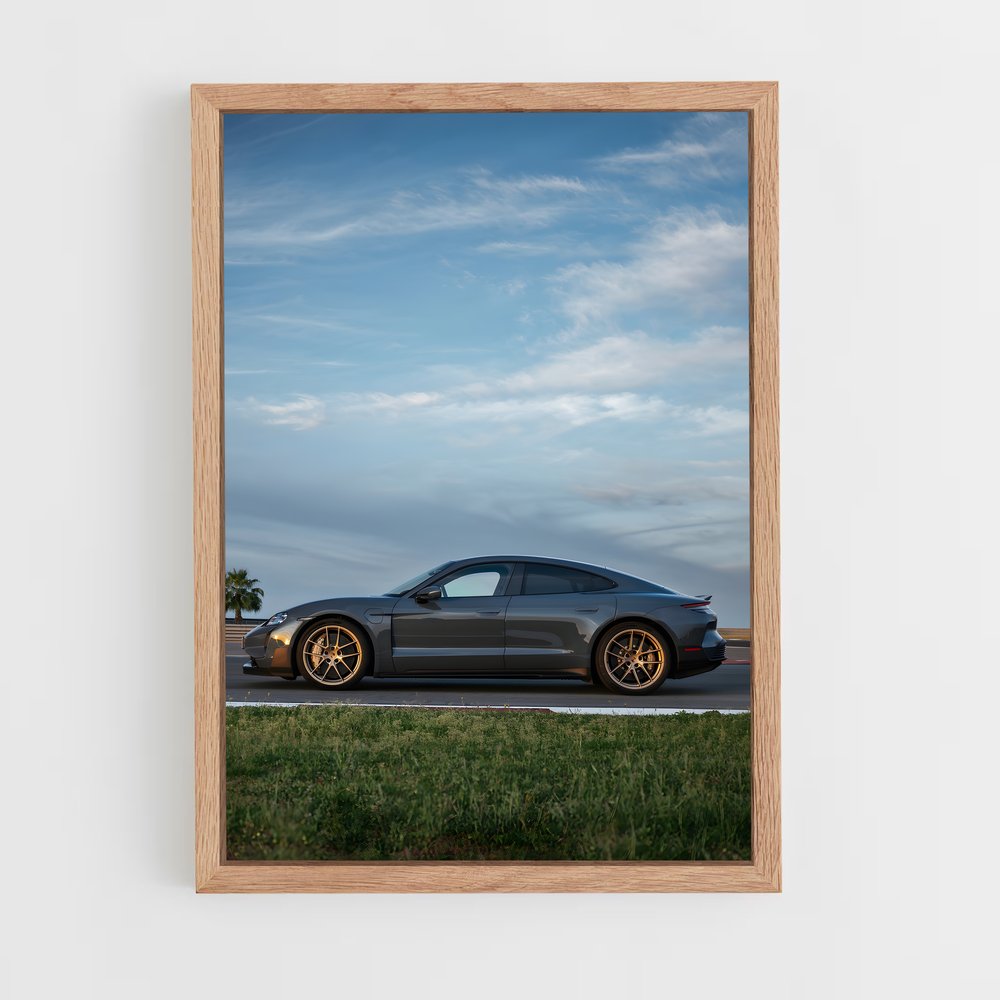 Poster élégant de Taycan Turbo GT – affiche Porsche (vue 4)